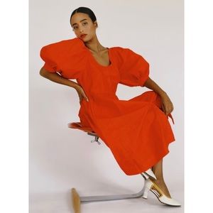 Hannah Kristina Metz orange Emma dress -Sz 4 / Small